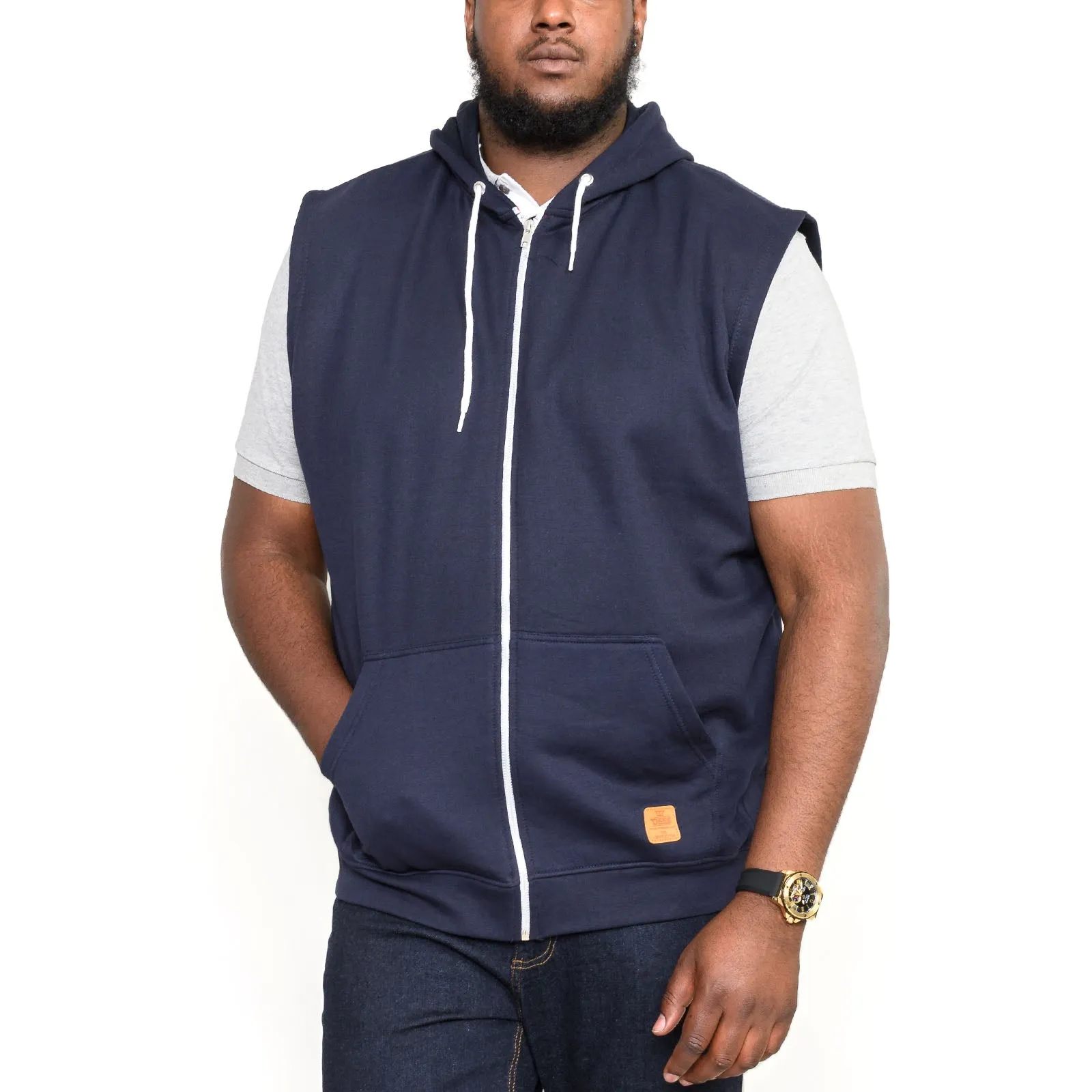 product industry position D555 Mens Blake Big & Tall Kingsize Sleeveless Hoodie