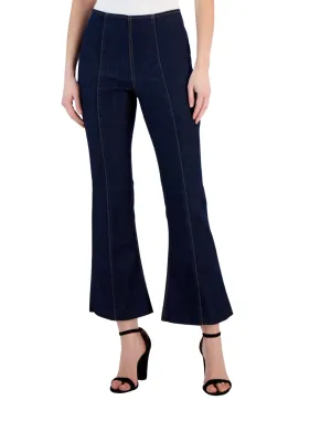 Clean Fit Women's Bottom Wide Jeans,Navy