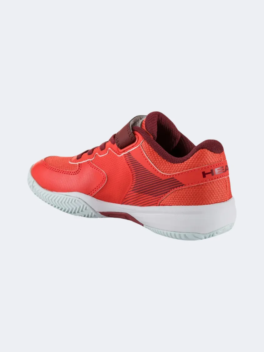 Quality Head Sprint Velcro 3 Kids Tennis Shoes Red/White Ordr