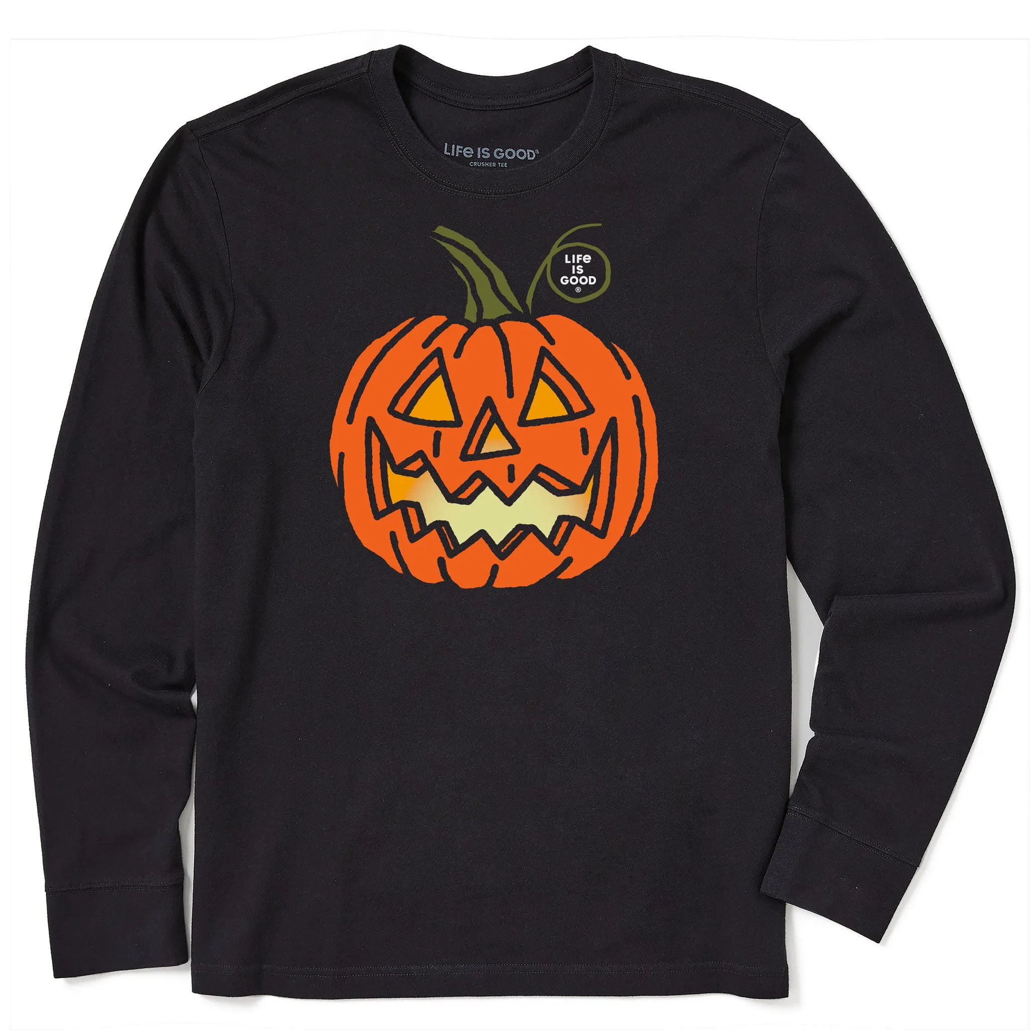 Men's Jack O'Lantern Long Sleeve Crusher Tee Comfort Fit