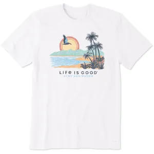 Wide Neck Opening Men's Just Add Water Beach Short Sleeve Tee
