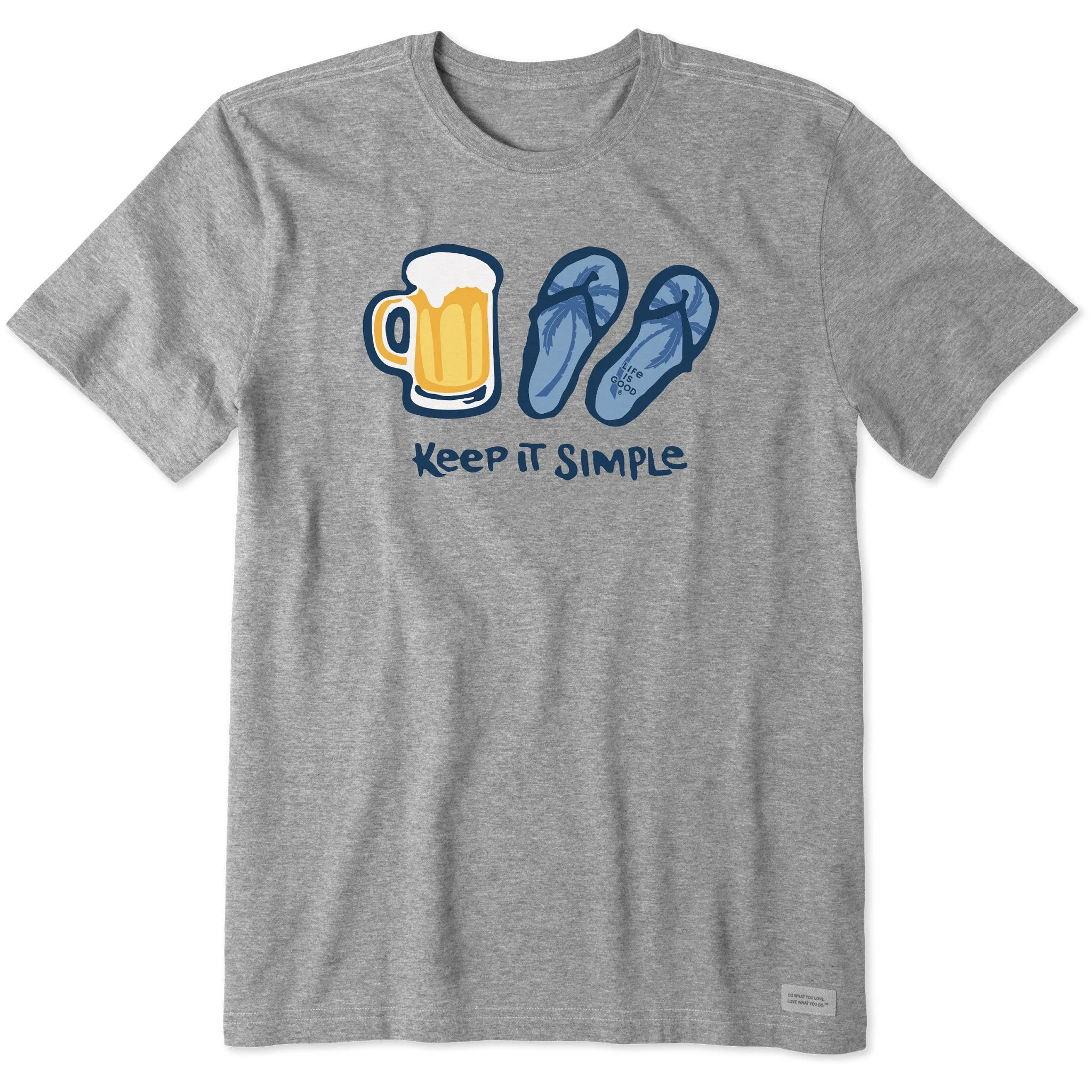 Men's Keep it Simple Beer Short Sleeve Tee sporty and comfortable