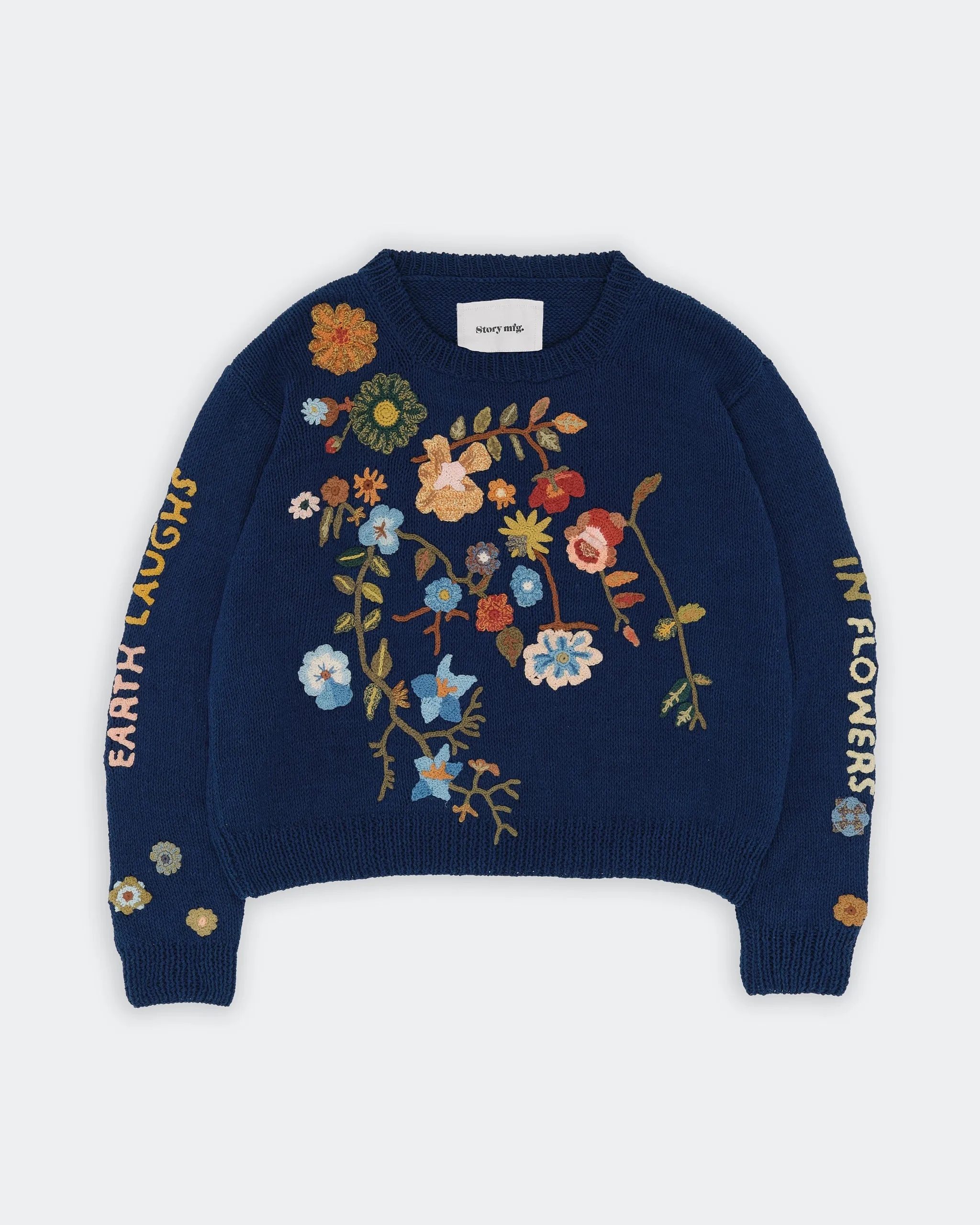 Piper Knit Jumper - Indigo Earth Laughs Reversible Seamless Design OdorResistant