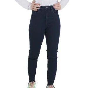Women's Ripped Back Straight Jeans,Navy classic clothing Quality Staple