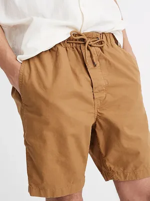 Men's Plain Solid Short,Brown Water Repellent Finish