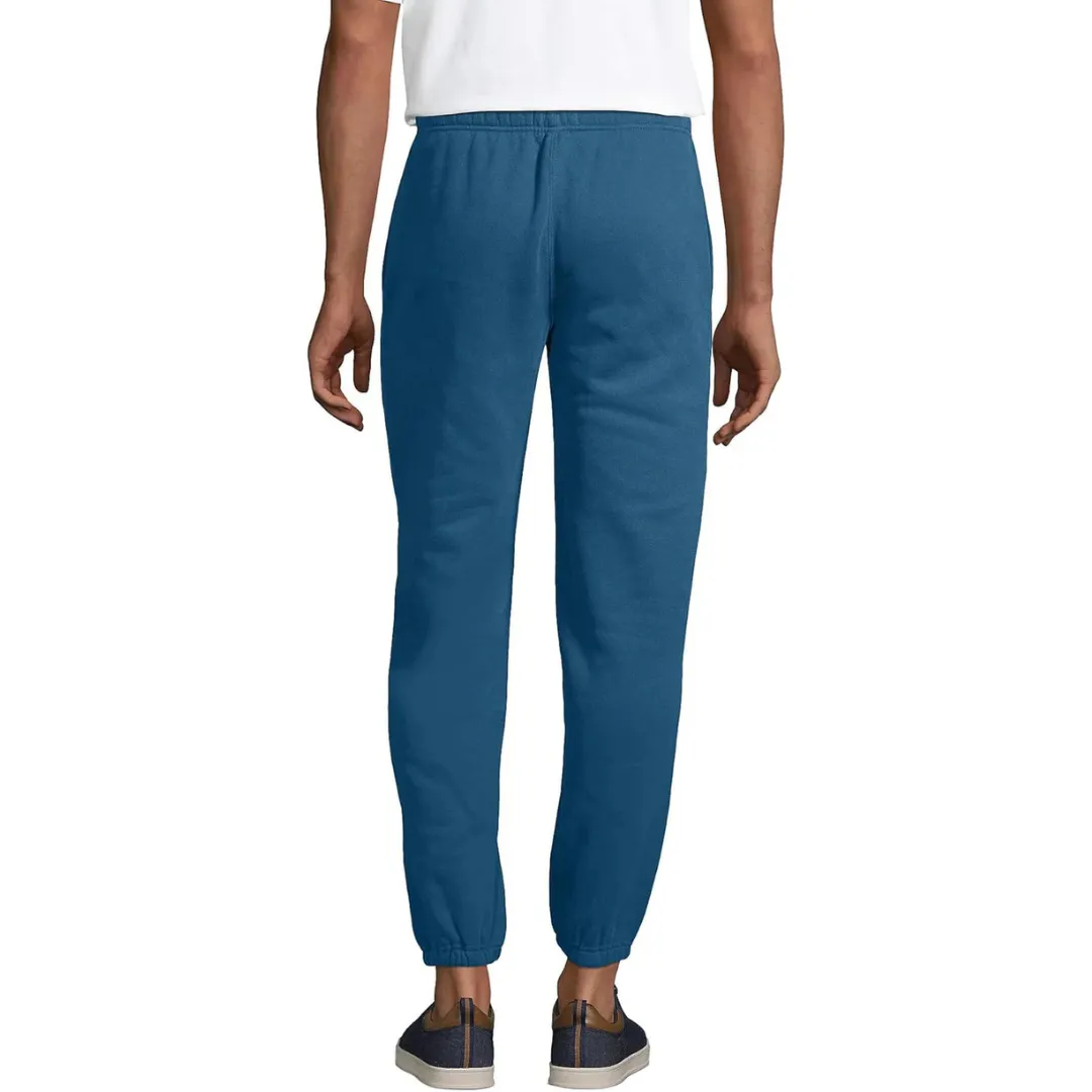 Lands' End Men's Serious Sweat Pants Evening Blue Machine washable