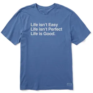 Stylish Wear Men's Life Isn't Easy Stack Short Sleeve Tee
