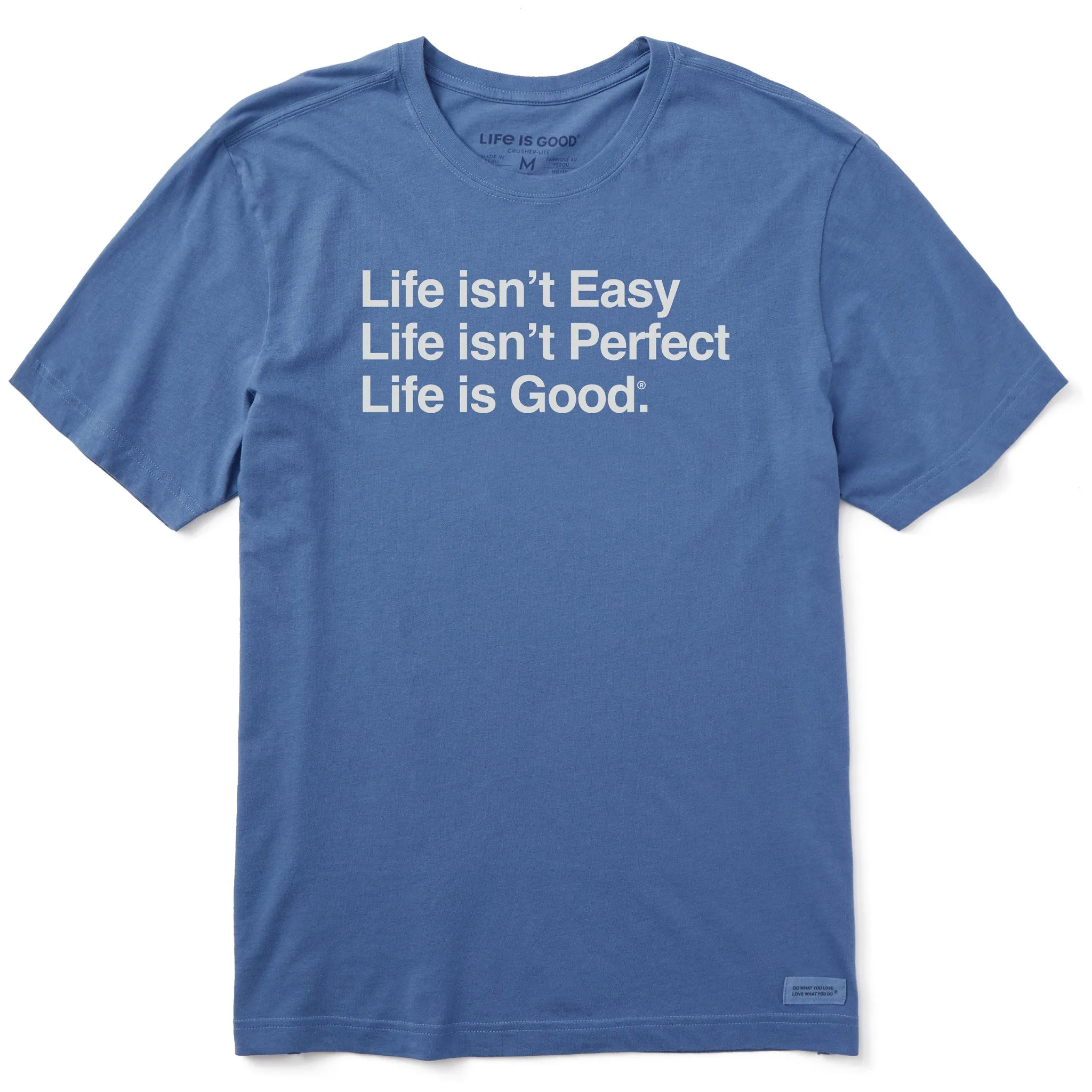Athletic Fit Men's Life Isn't Easy Stack Short Sleeve Tee
