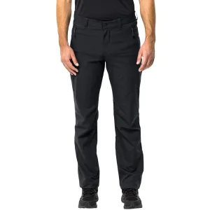 anti slip grip Jack Wolfskin Mens Active Track Softshell Walking Trousers - Phantom