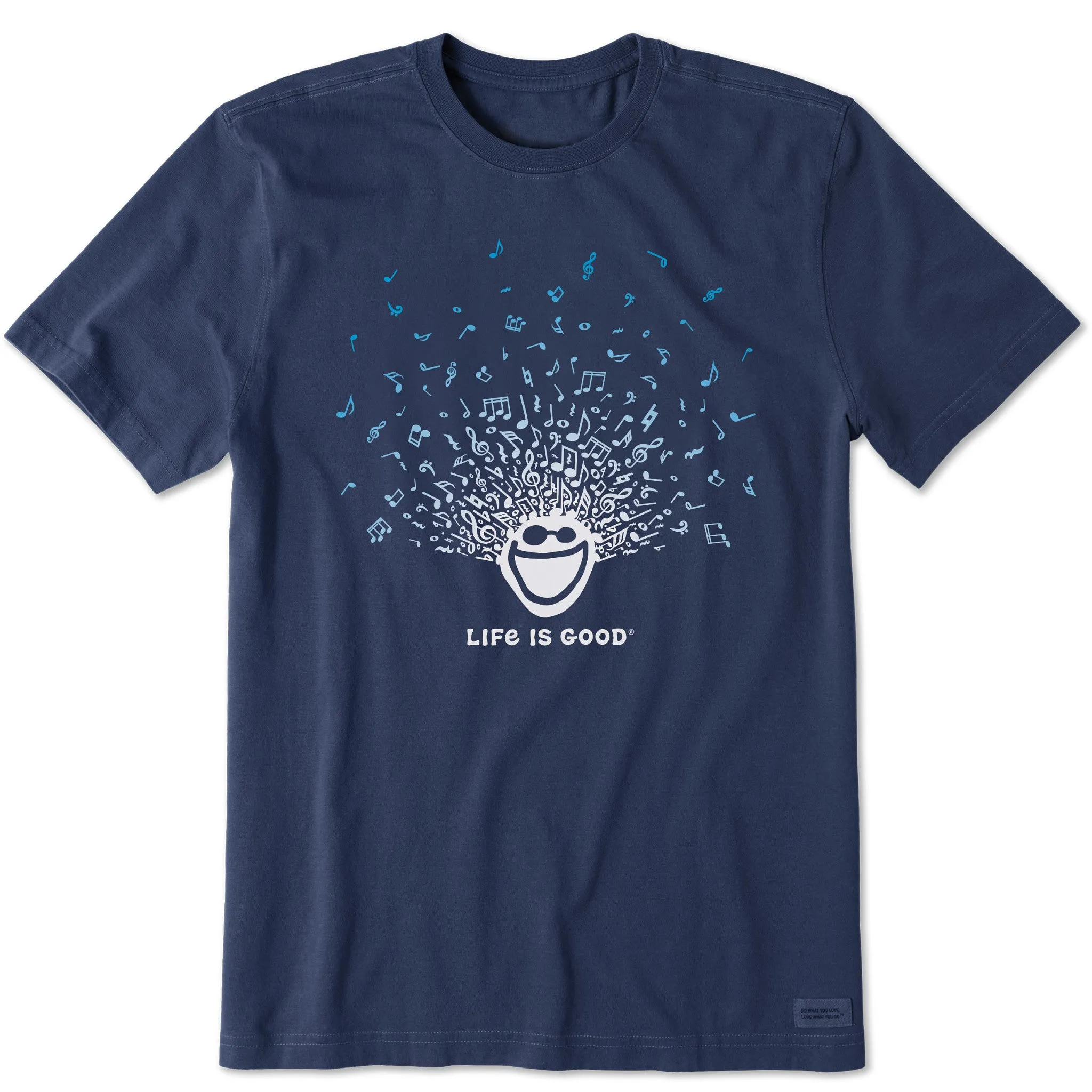 Men's Jake Music Head Short Sleeve Tee Simple and Relaxed