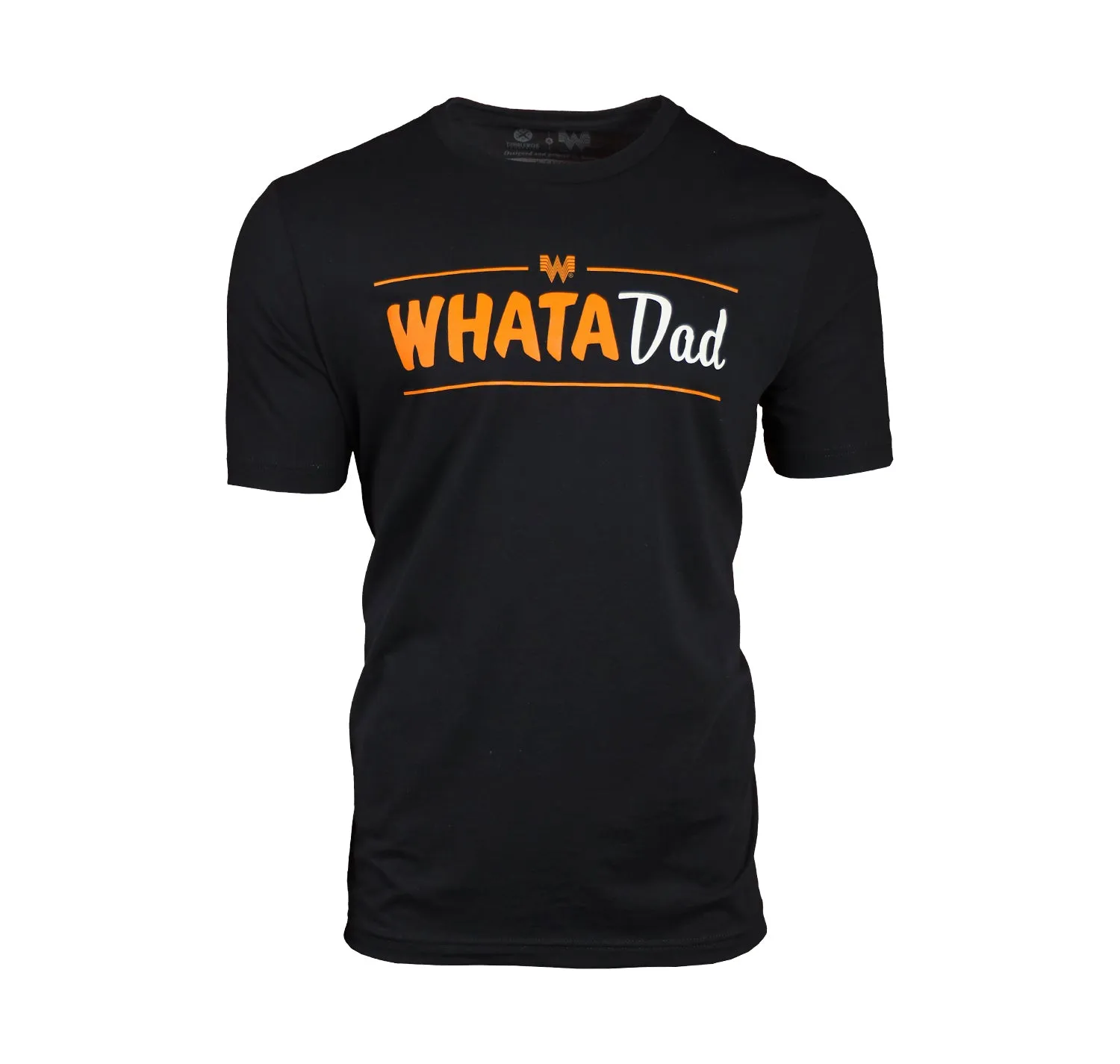 WhataDad Black Tee Easy Layer City Smart