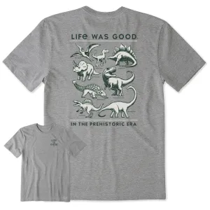 Men's Life was Good Prehistoric Era Short Sleeve Tee Adult sophistication Versatile Comfort