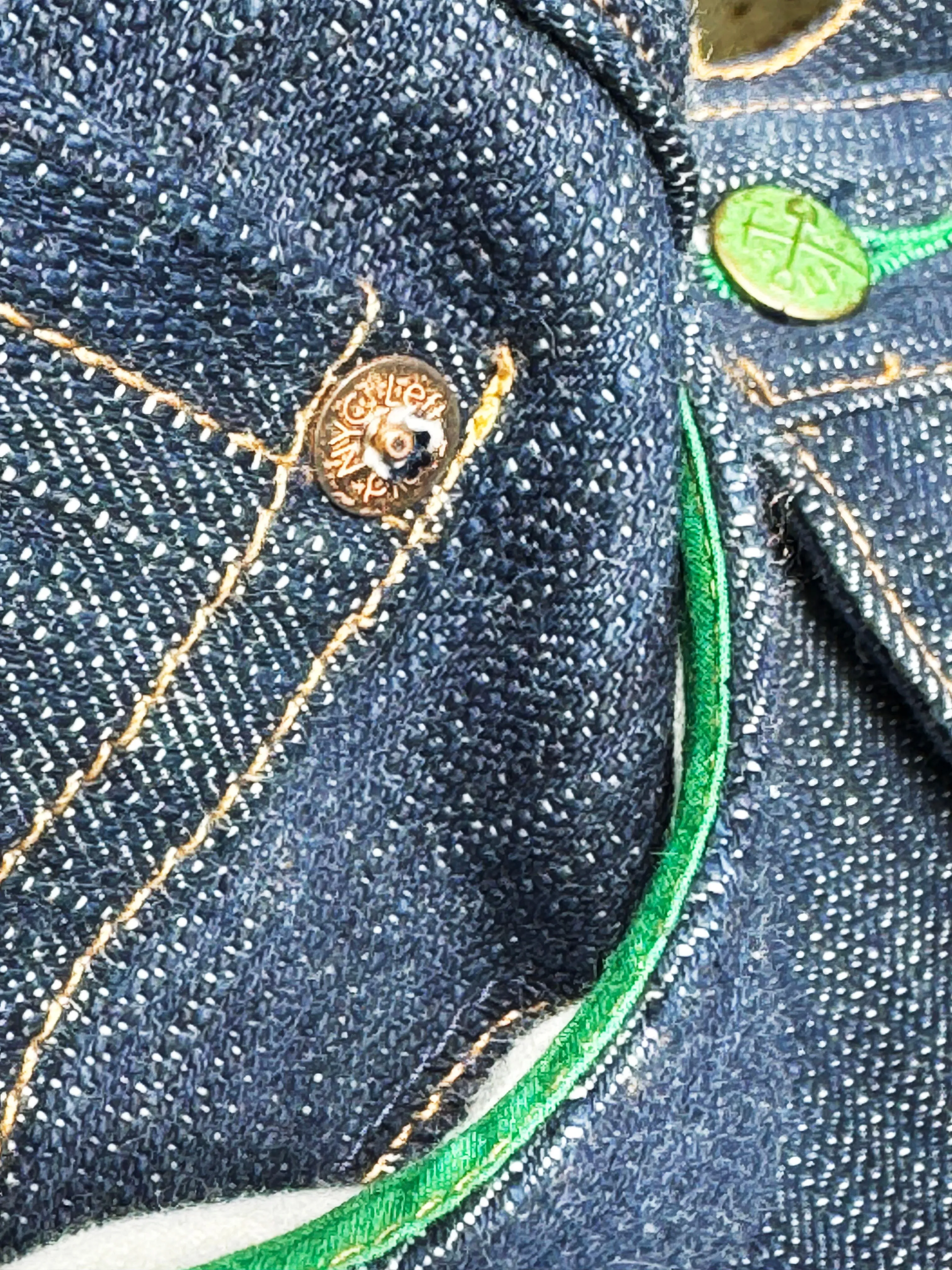 Neutral Lightweight Pre Order: Buckle Back Tokushima Shoai Hank Dyed denim (Natural plant dyed Indigo) 25 Pieces only