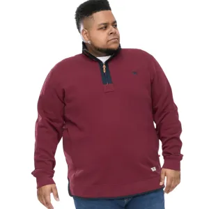 D555 Mens Hiraldo Big & Tall Half Zip Pullover Fleece gemstone accents product embroidery artistry