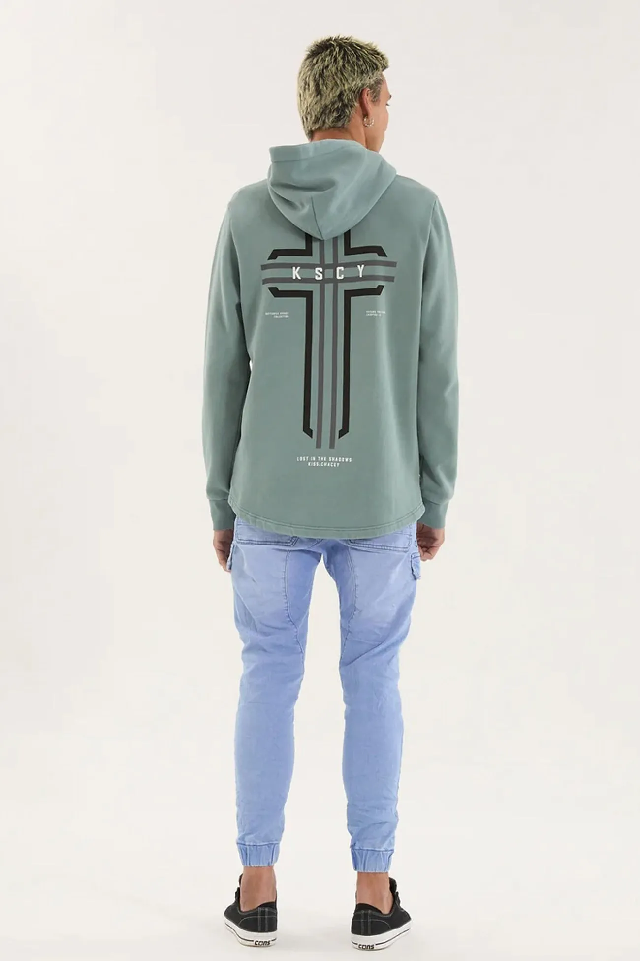 Wrinkle Resistant Shrink resistant Outpost Dual Curved Hoodie Pigment Trooper