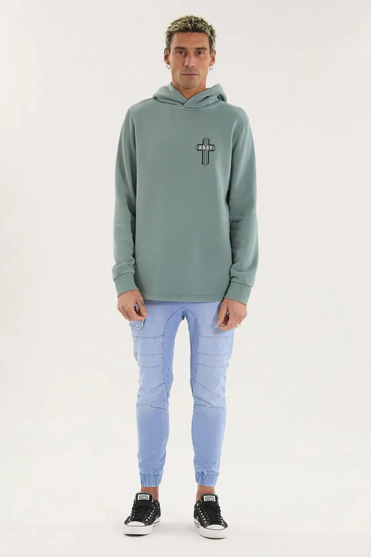 Blend Outpost Dual Curved Hoodie Pigment Trooper