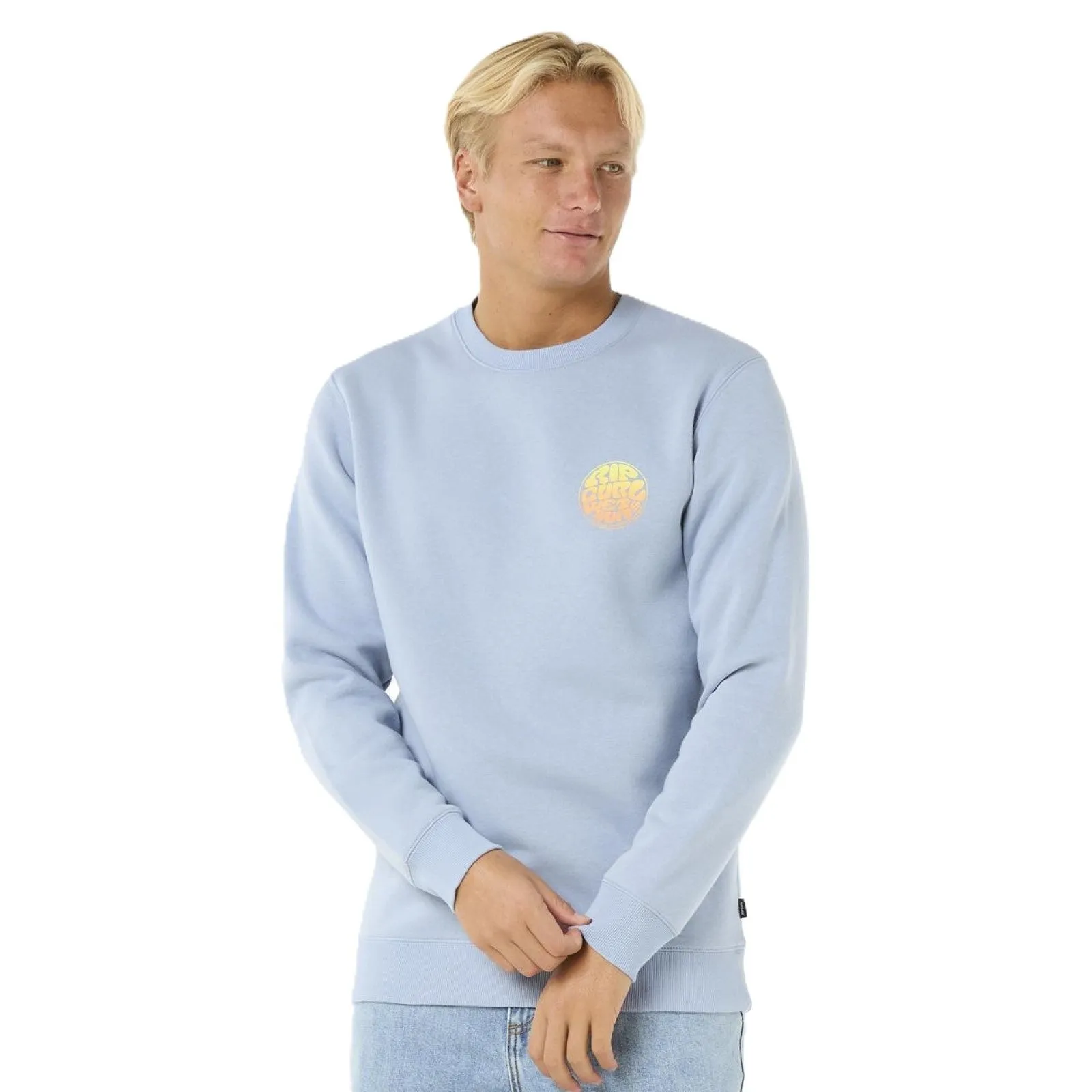 goes with leggings Custom made Rip Curl Mens Wetsuit Icon Crew Neck Sweatshirt