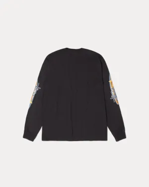 Stretch Design Friction Free Inner Lining TWO STAR LS TEE PIGMENT DYED