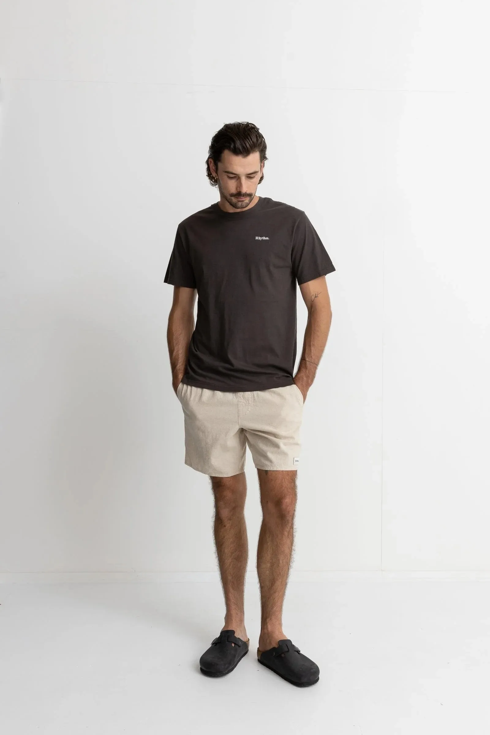 high - rise Classic Linen Jam Sand