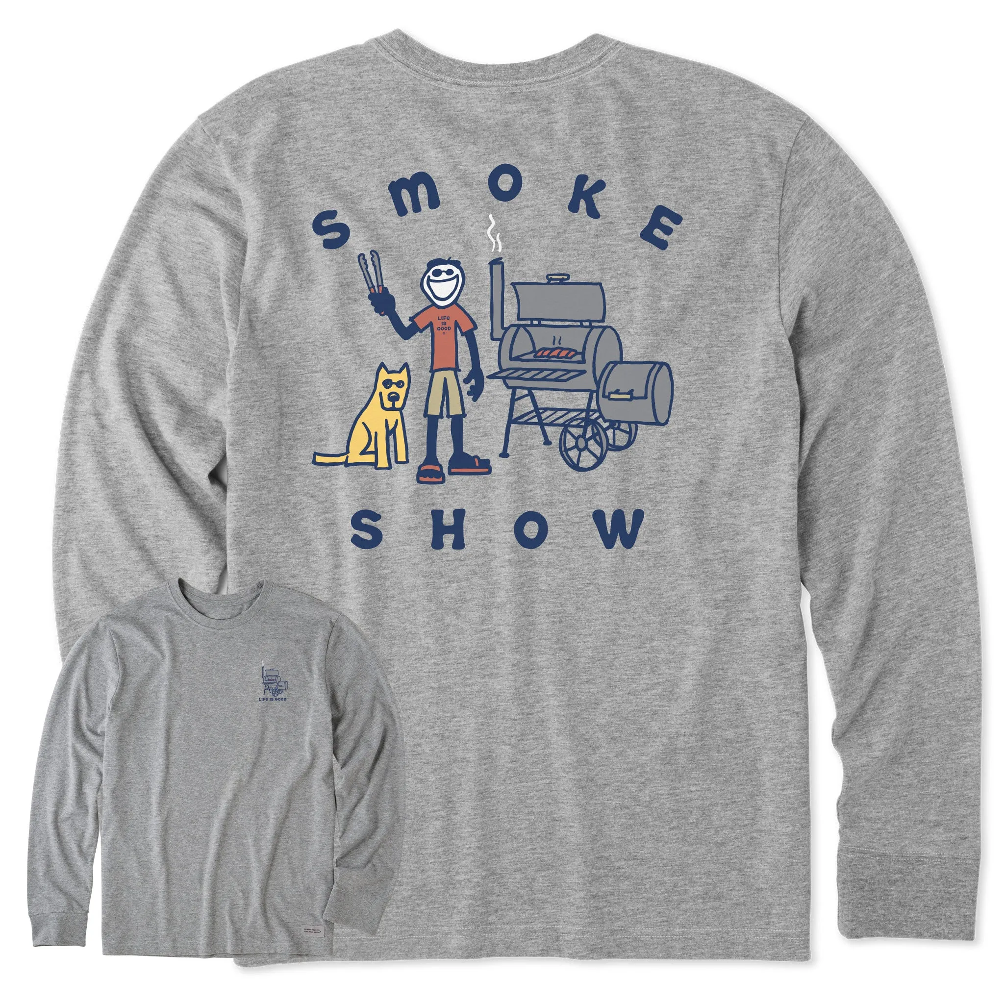 Sustainable Production Process Men's Jake & Rocket Smoker Long Sleeve Crusher Tee