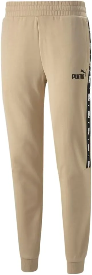 DoubleLayeredFabric Breathable Layer Puma Men's Essential Tape Drawstring Sweatpants Beige 849042 67