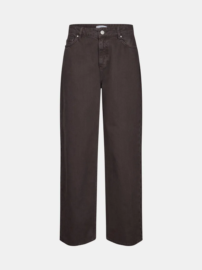 Enbonnie Jeans Worn Chocolate Quick Drying Fabric Night Out Traveler Gear Stylish