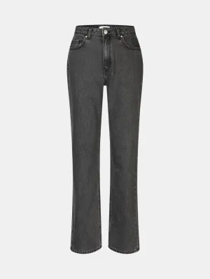 Enbree Straight Jeans Black Used Clean Silhouette