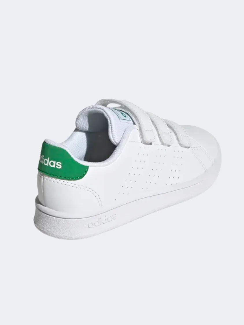 Adidas Advantage Court Ps Sportswear Shoes White /Green Anti Odor Busy Professionals
