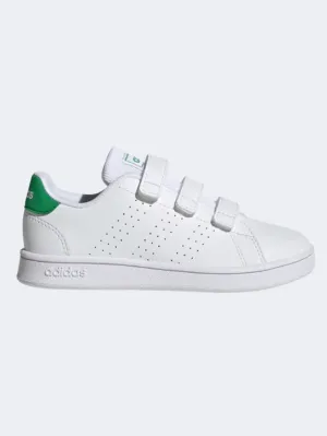 Adidas Advantage Court Ps Sportswear Shoes White /Green Star Shine