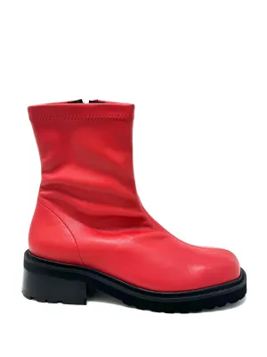 Erica Stretch Boot in Red from Novacas Biker Tough Comfort Lining Nature Lover