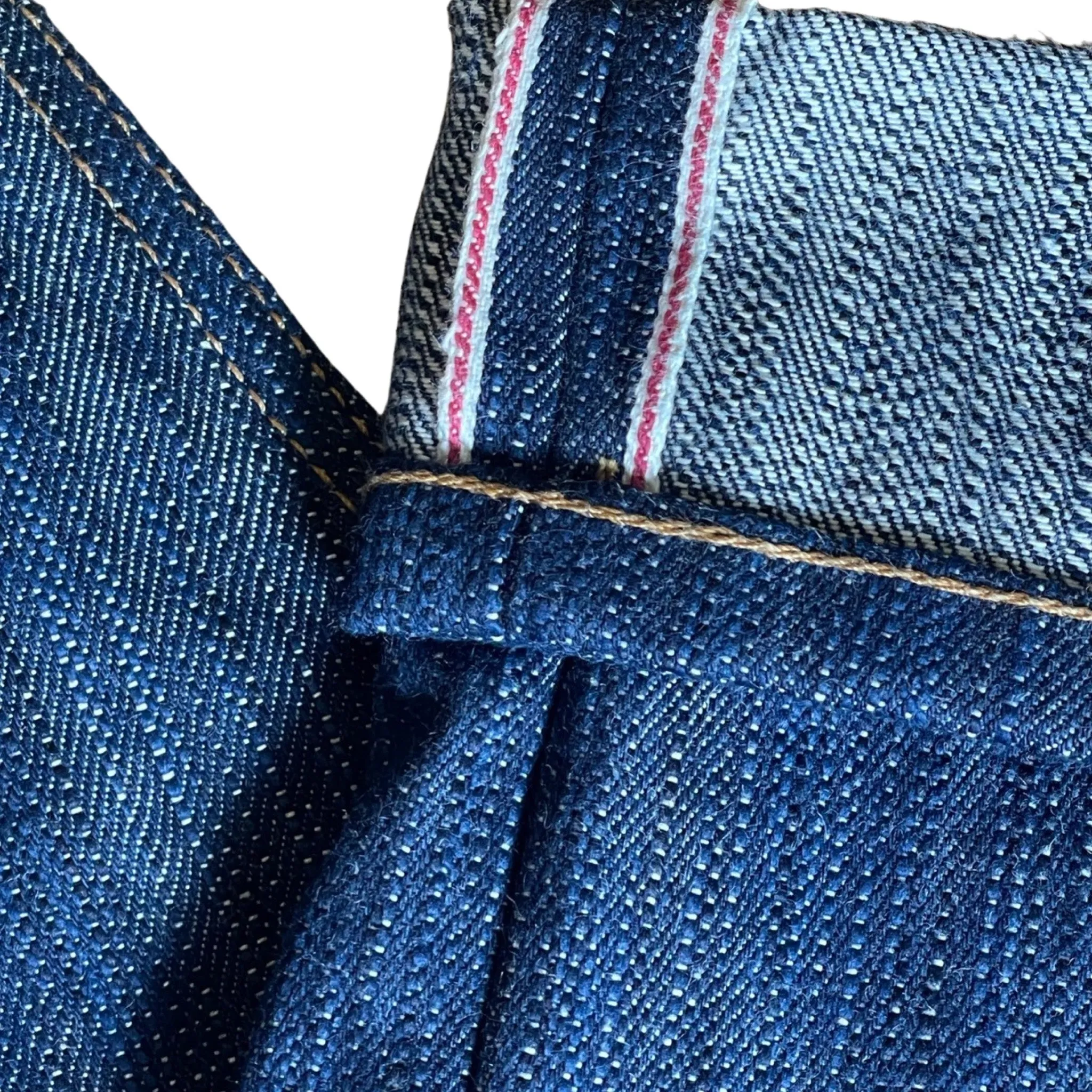 Quick Dry Fabric Greaser Tokushima Shoai Hank Dyed denim (Natural plant dyed Indigo)  Size up 2 sizes!
