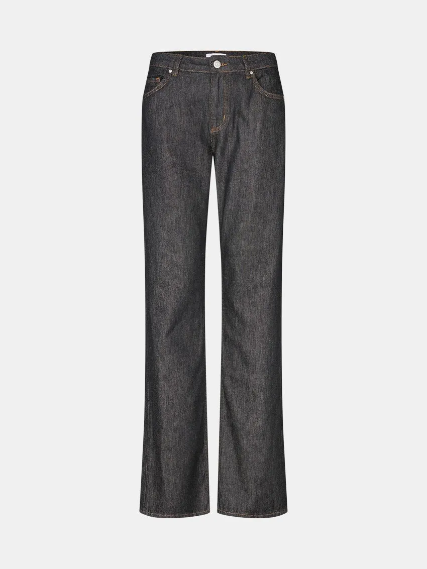 Casual Vibe Classic Wear Textured Enbetty Jeans Black Rinse