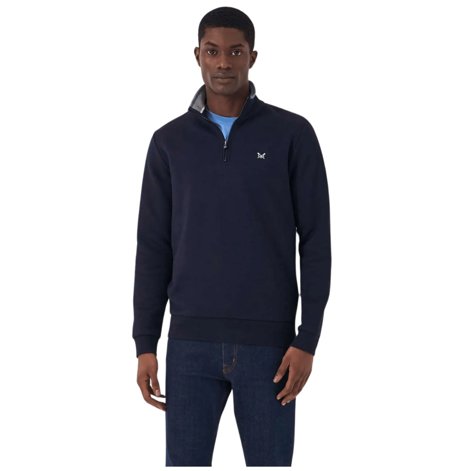 appropriate for hiking Cozy Street Crew Clothing Mens Classic Half Zip Sweatshirt