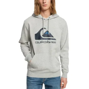 product yoga friendly flexibility Quiksilver Mens Big Logo Casual Pullover Hoodie - Grey
