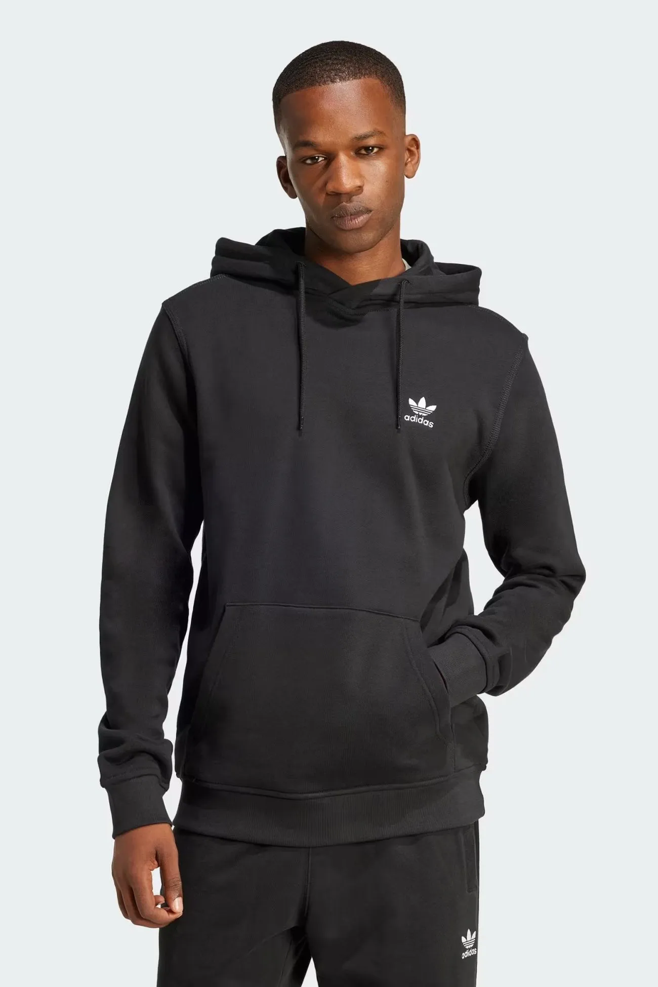 packable Essential Hoodie FT Black
