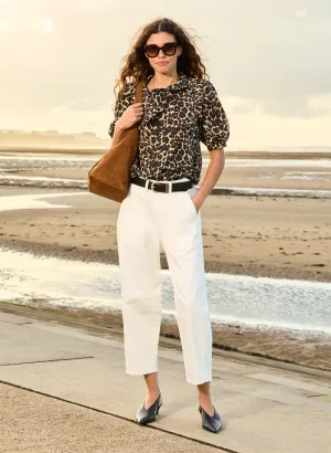 Reece Organic Cotton Stretch Barrel Leg?Cargo Jeans Modern Minimalist Fashion Lover