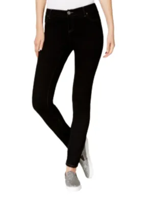 Women's Plain Skinny Jeans,Black All Round Wear Casual Luxury Winter Warmth