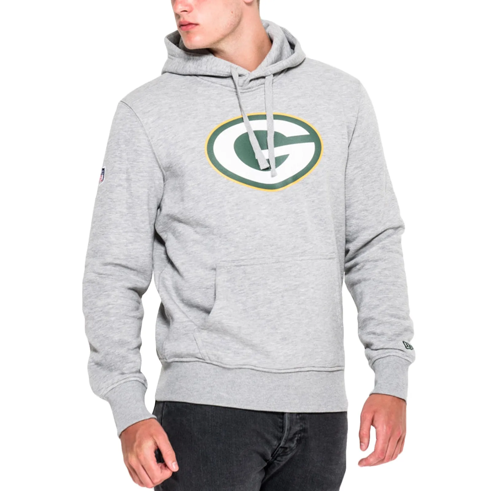 Warm Hoodie New Era Green Bay Packers Team NFL Hoodie - Grey