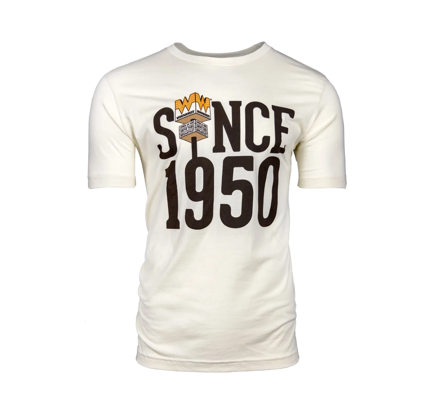 Since 1950 Cream Tee Recycled Polyester Quick Fit Performance