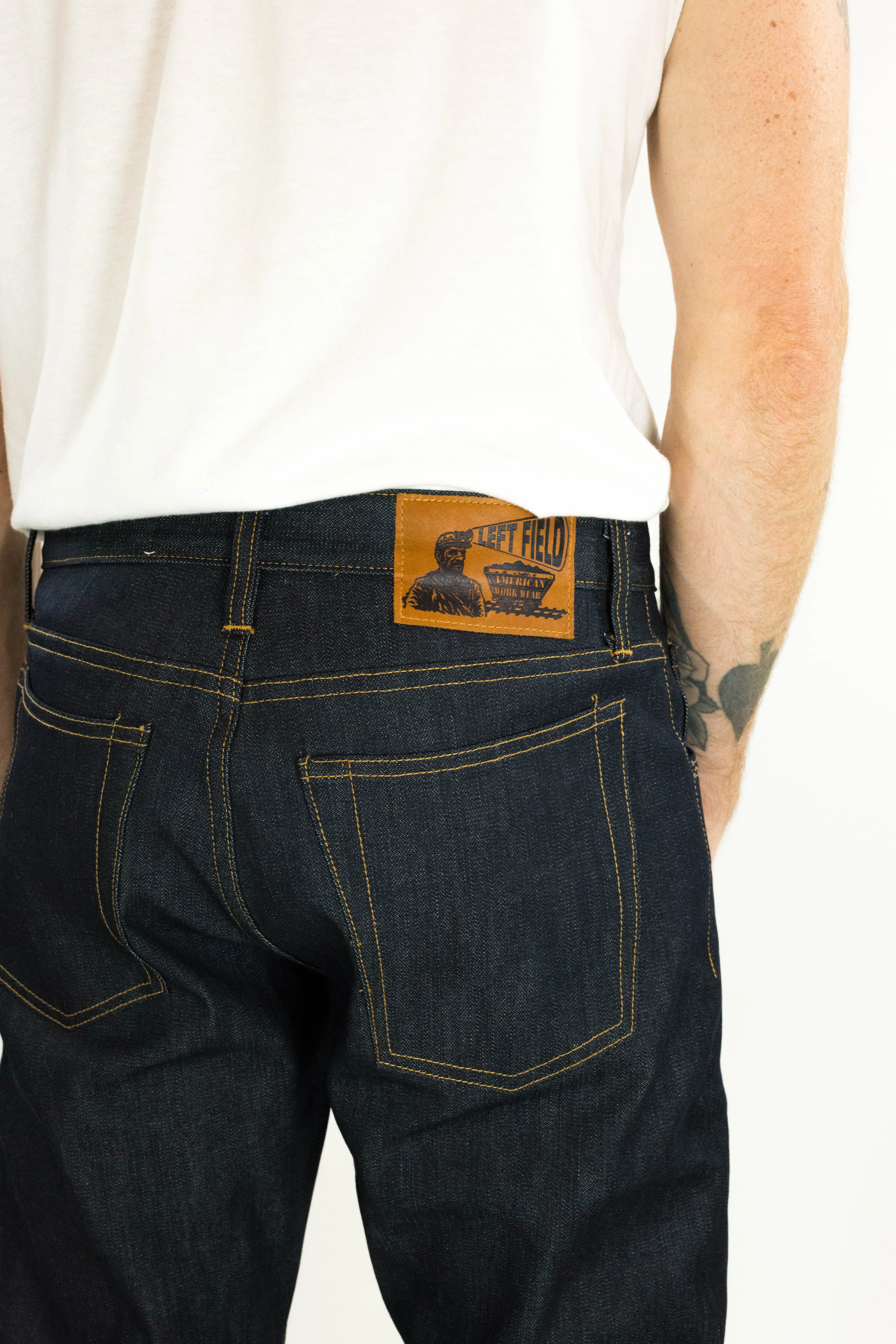 Great Base Motion Ease Atlas 13 oz Cone White Oak Zipper fly American Classic (size down - running plus one in the waist)