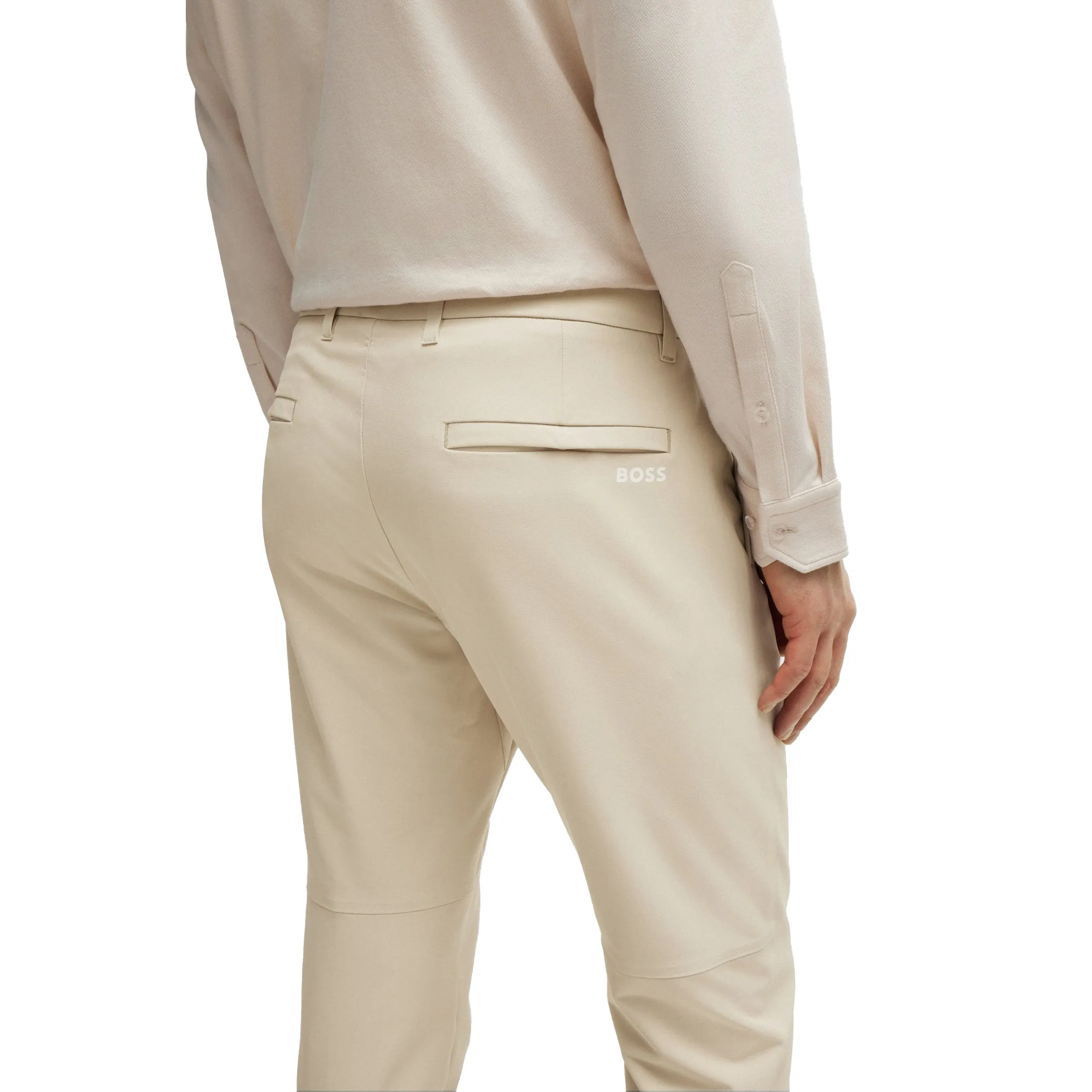 SecureZipperClosures Boss Communter Slim Fit Golf Chino - Medium Beige