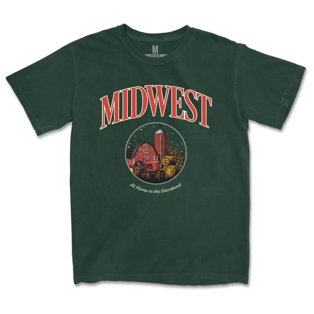 Cozy Stretch Fit At Home in the Midwest Tee