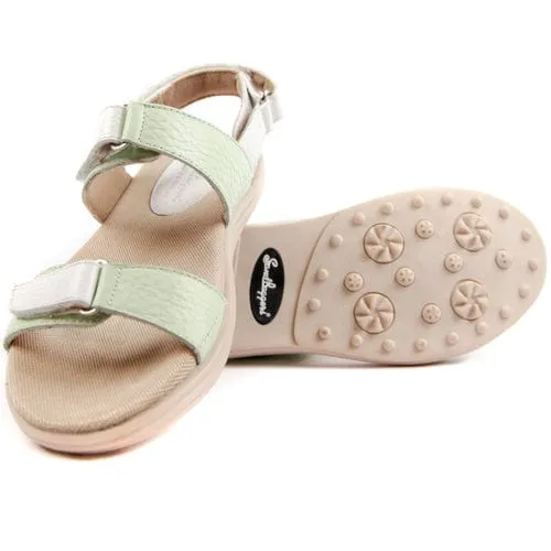 Sandbaggers: Women's Golf Sandals - Lola Mint Power Fit FlexibleSole