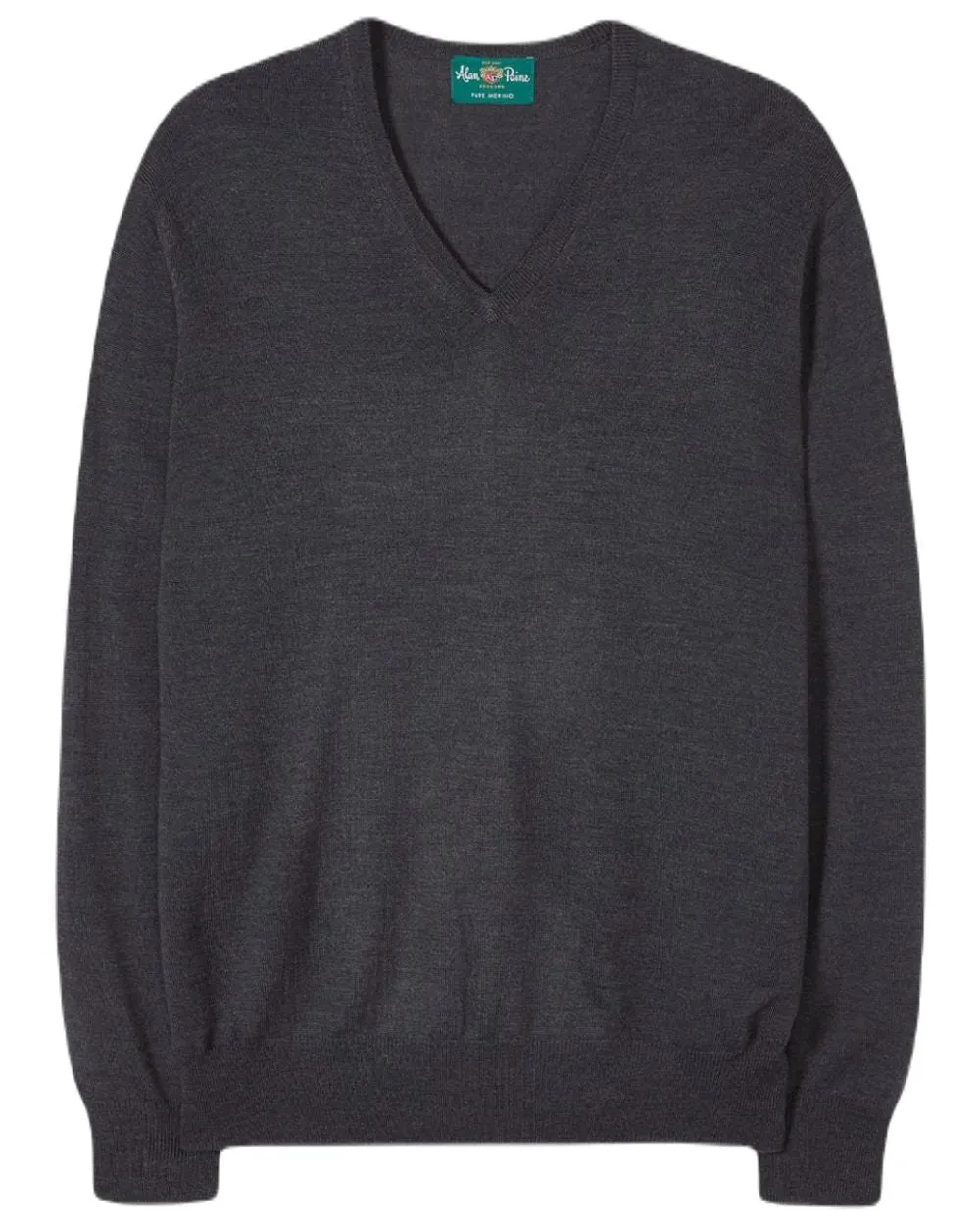 Queen Glow summer shorts Alan Paine Mens Millbreck Merino Wool V-Neck Jumper