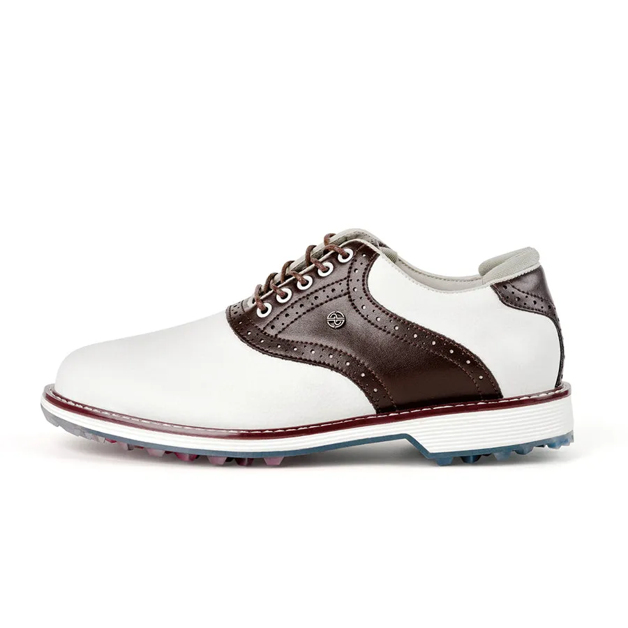 Ask Echo G3 Men's Professional Spikeless Golf Shoes?/ Brown Ventilated Upper Stability Lock