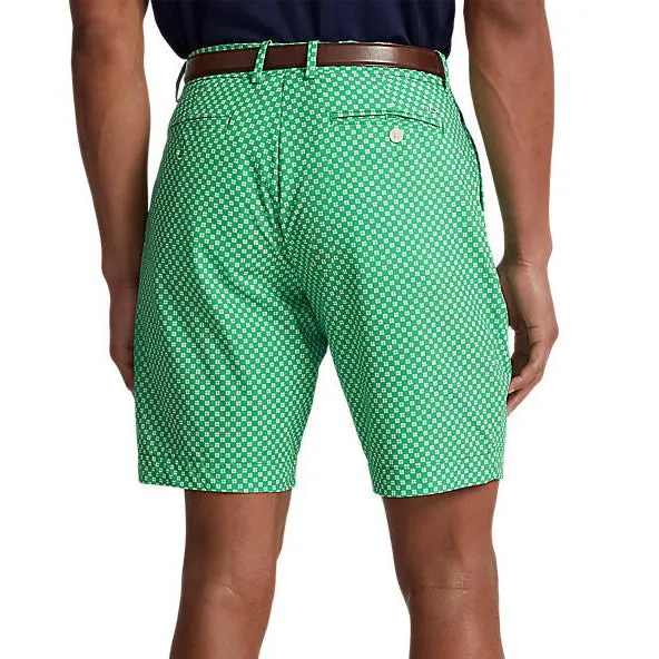RLX Ralph Lauren Athletic Stretch Printed Golf Shorts - Vineyard Key West Geo Relaxed Look Quick Dry Tech