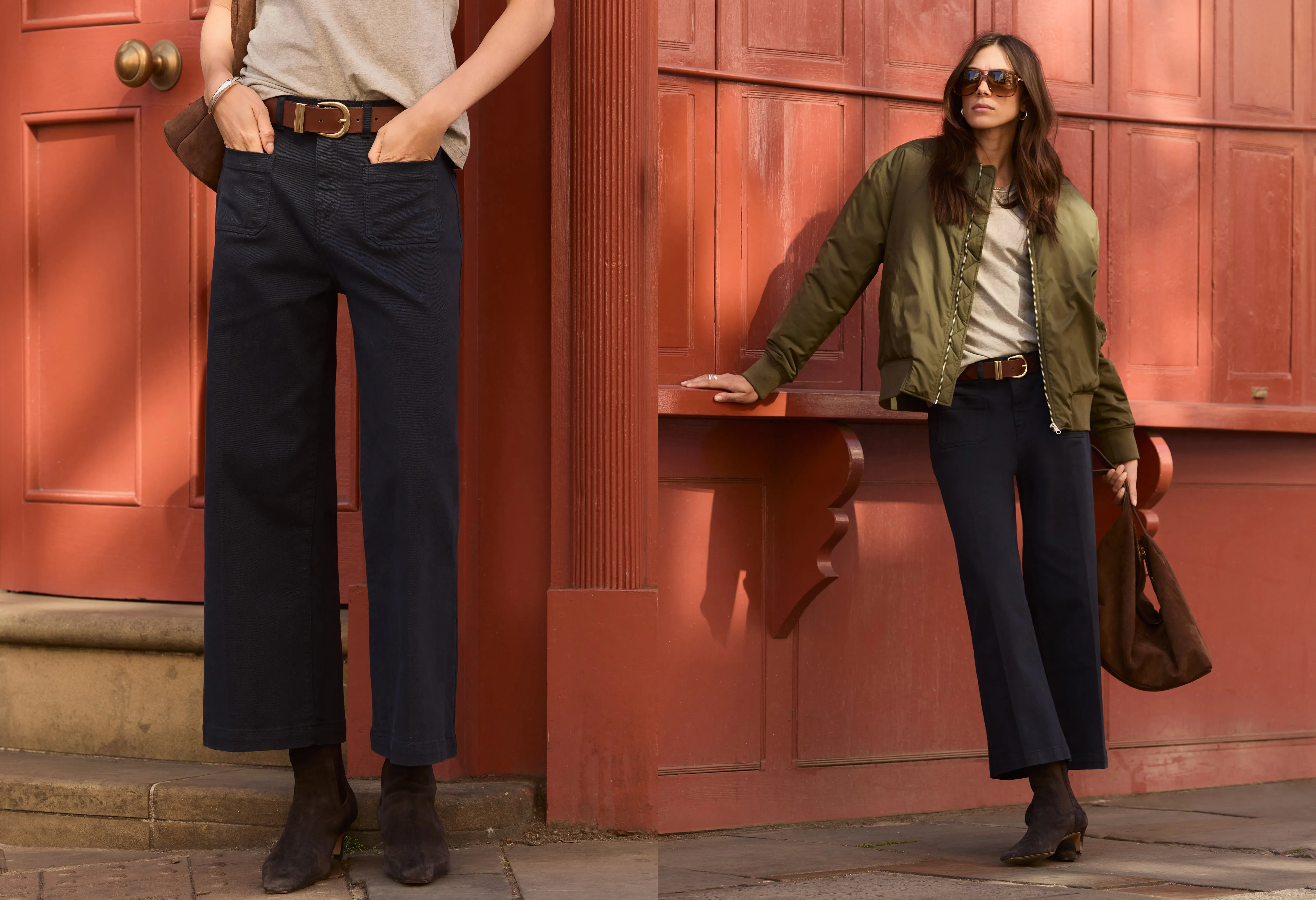 Jena Organic Cotton Stretch Wide Crop Jeans Casual Solution