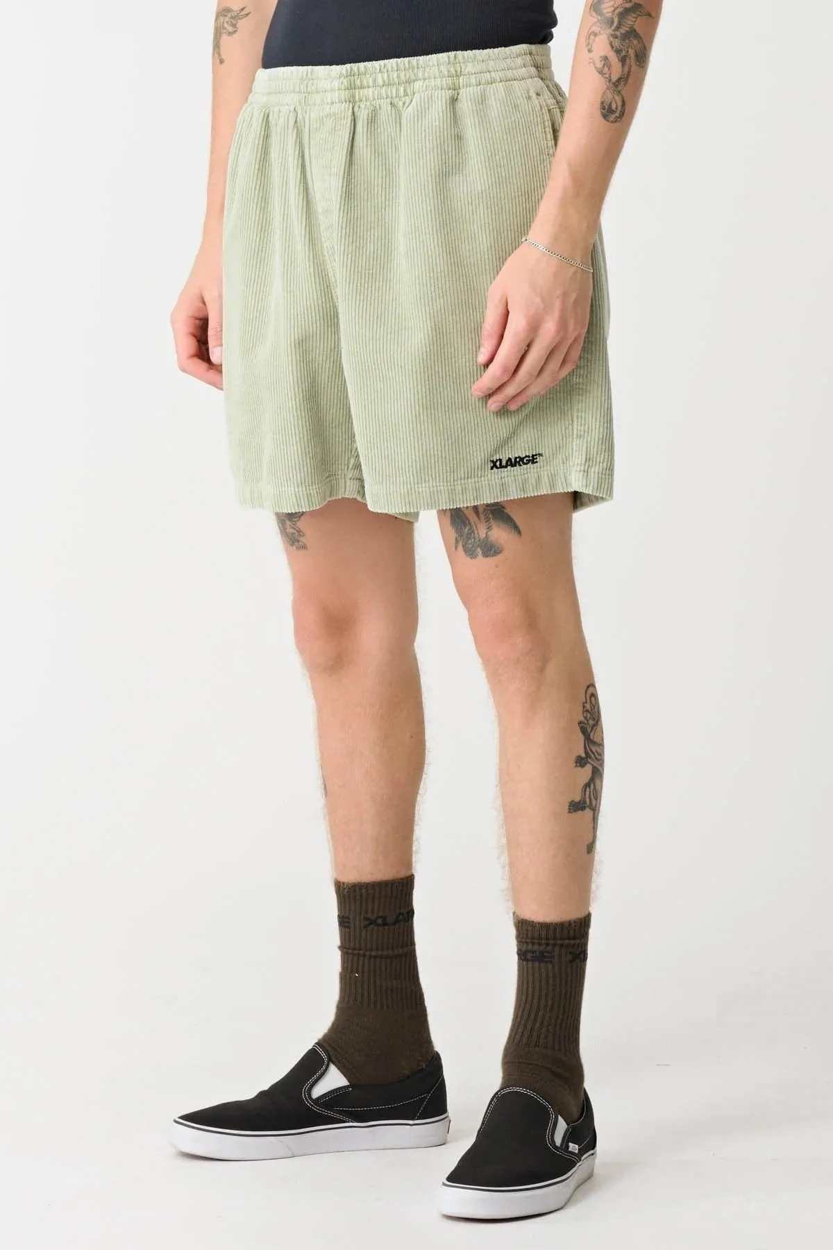 Run Ready 91 Wide Cord Beachshort Pigment Swamp