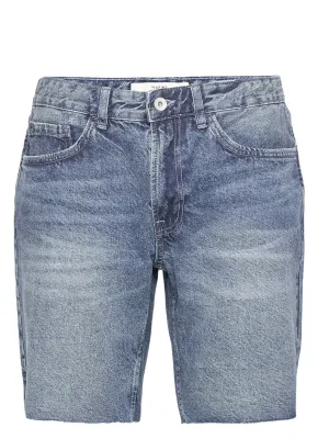 Light Comfort colorful Men's Washed Denim Short,Blue