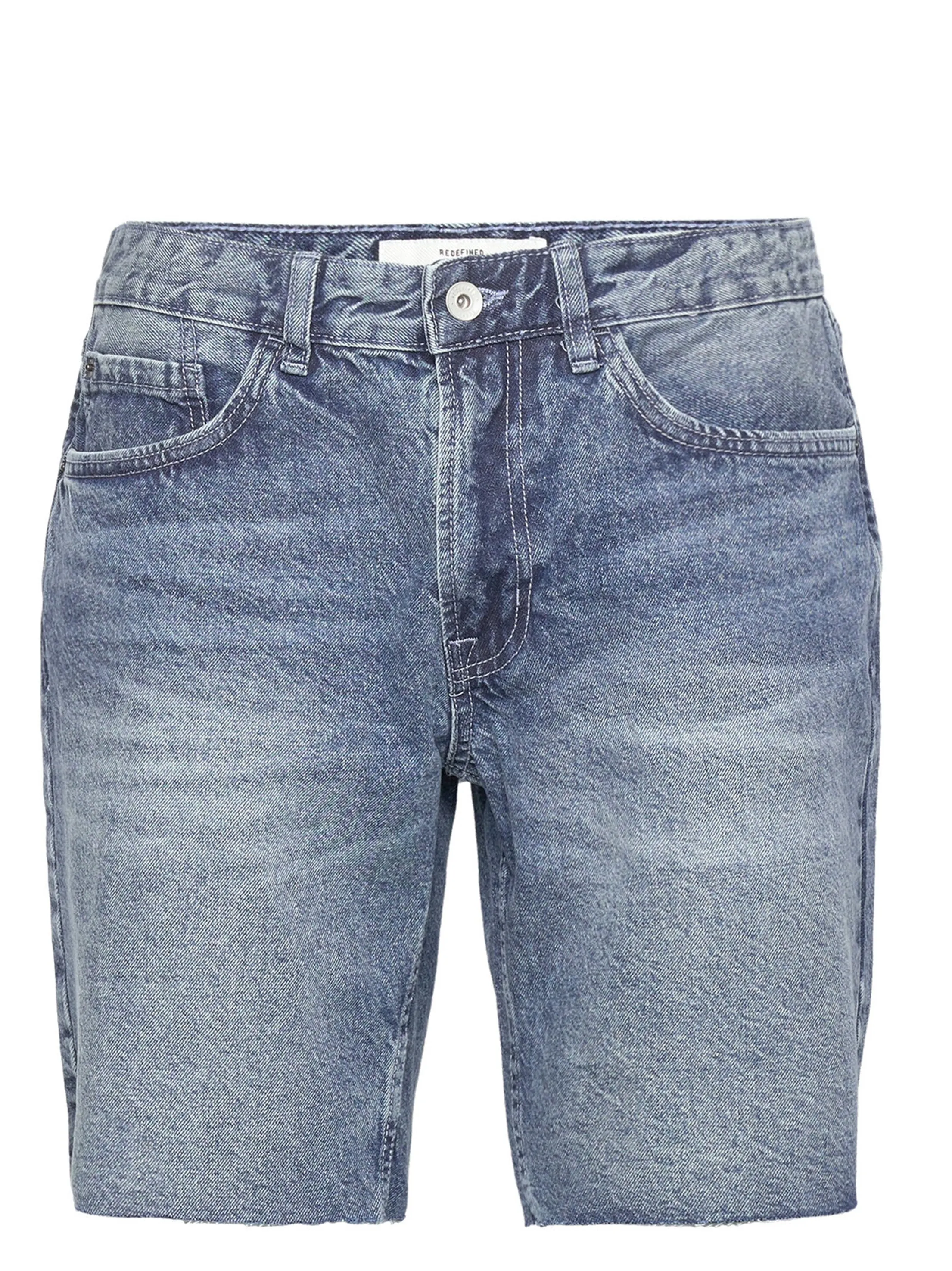 Light Comfort colorful Men's Washed Denim Short,Blue